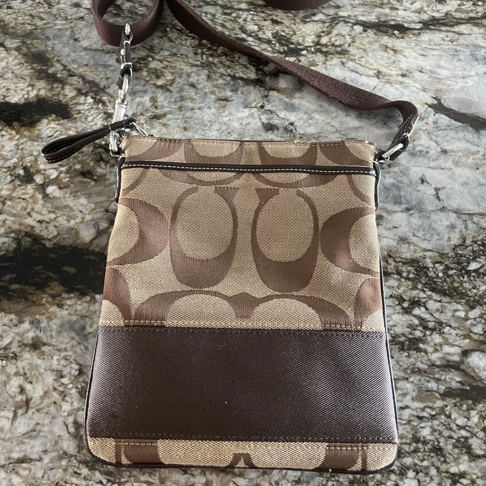 Coach Signature Messenger Bag Authentic Gem